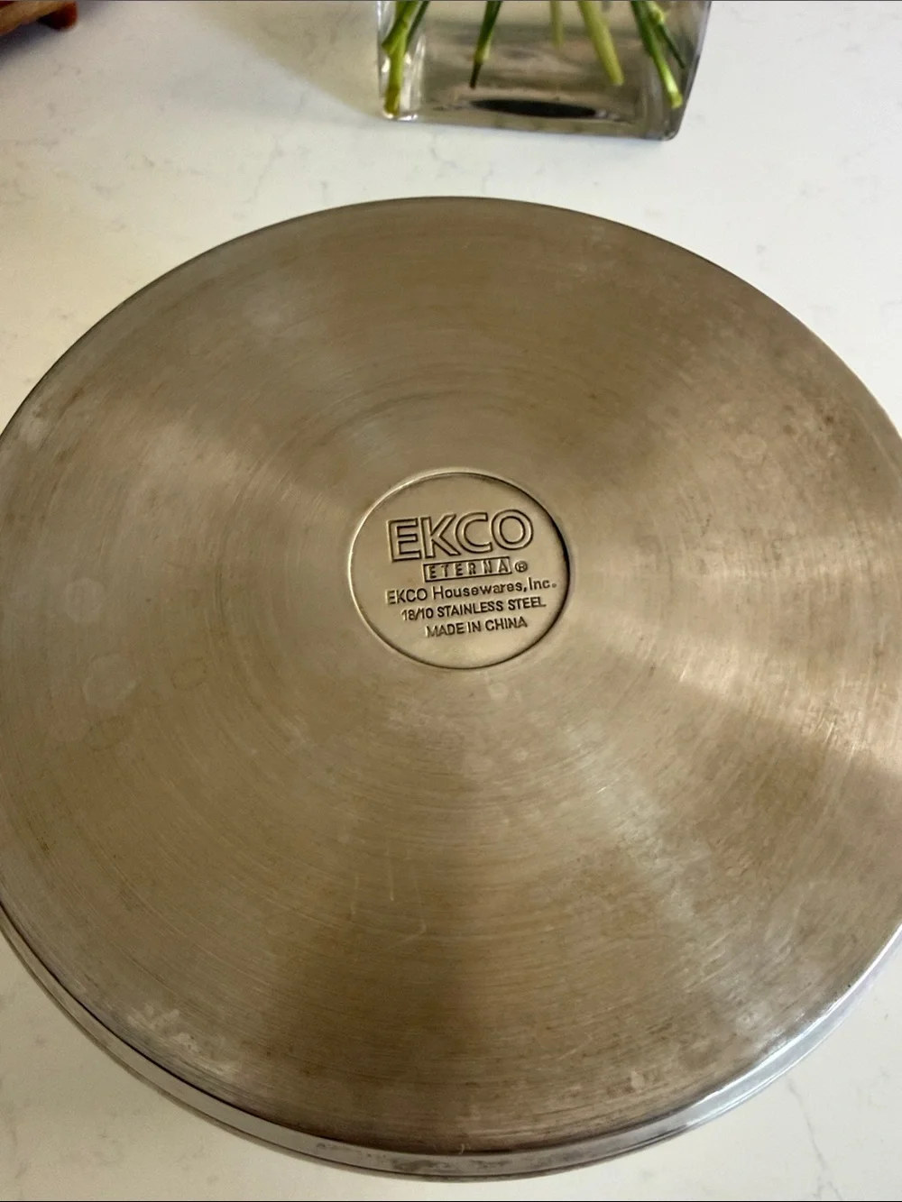 Ekco Eterna Stainless Steel Stockpot 10 inches round 7 inches high. 5 qts